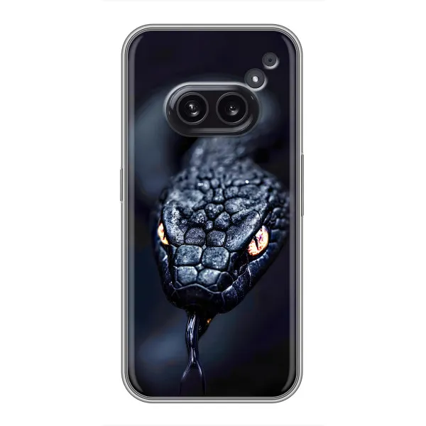 Чехол с принтом «Черная змея» для Nothing Phone 2a