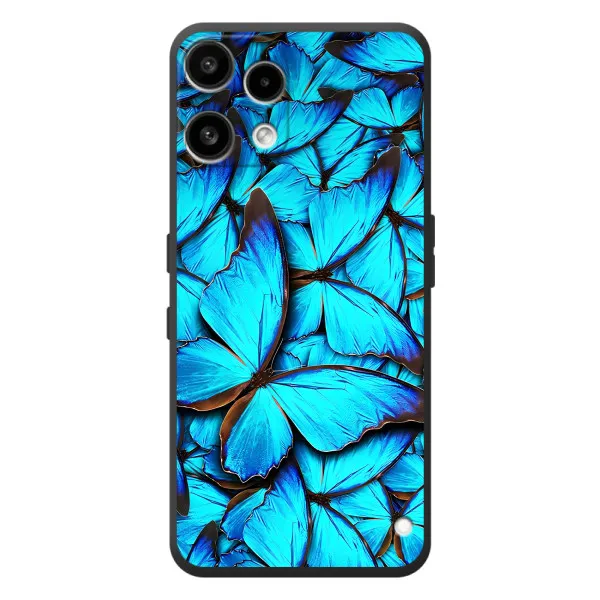 Чехол с принтом «Синие бабочки» для Nothing Phone (3a) Lite