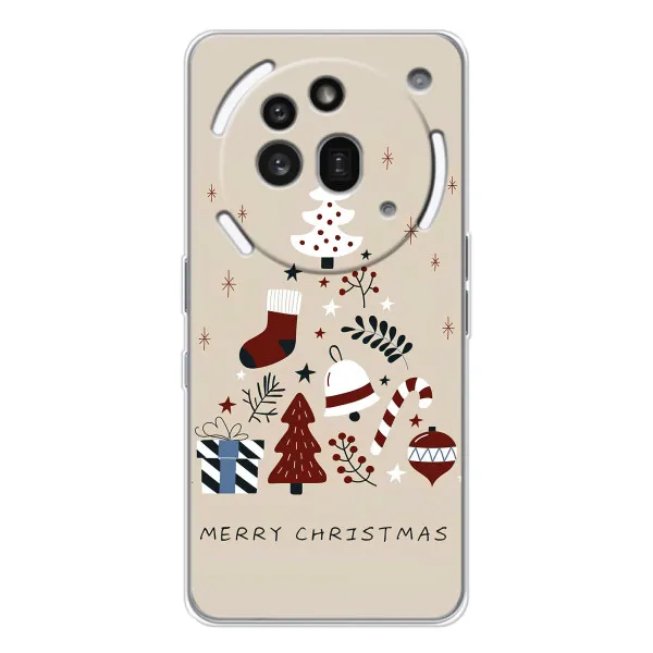Чехол с принтом «Merry Christmas» для Nothing Phone (3a) Pro