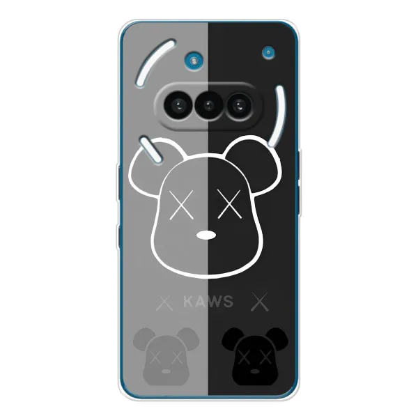 Чехол с принтом «БеарБрик глаза» для Nothing Phone (3a)