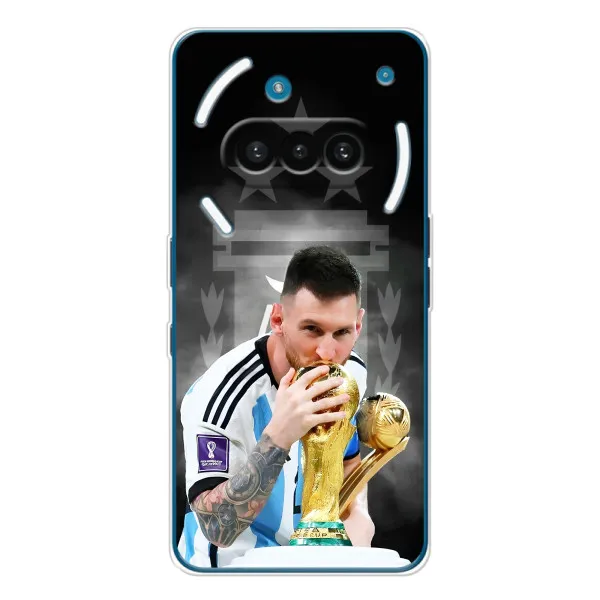 Чехол с принтом «Месси Чемпион» для Nothing Phone (3a)