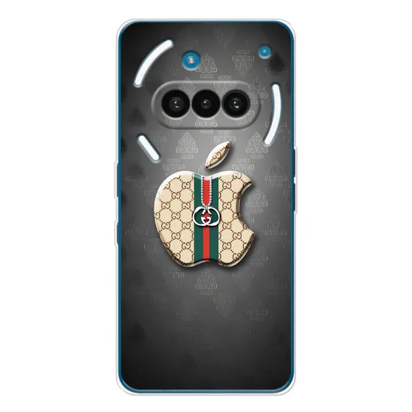Чехол с принтом «Apple gucci» для Nothing Phone (3a) Чехол с принтом «Apple gucci» для Nothing Phone (3a)