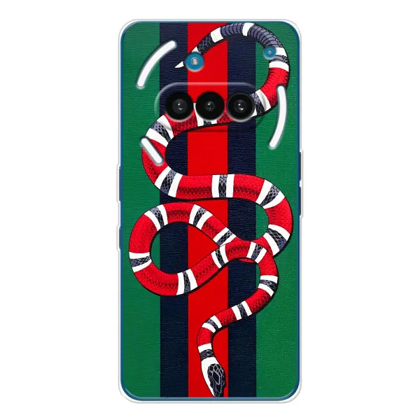 Чехол с принтом «Gucci змия» для Nothing Phone (3a) Чехол с принтом «Gucci змия» для Nothing Phone (3a)