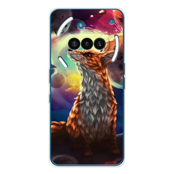 Чехол с принтом «Лисица в космосе» для Nothing Phone (3a)