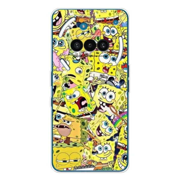 Чехол с принтом «Эмоции Спанч Боба» для Nothing Phone (3a)
