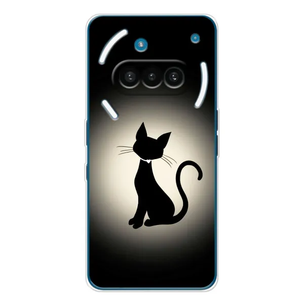 Чехол с принтом «Силуэт котика» для Nothing Phone (3a)