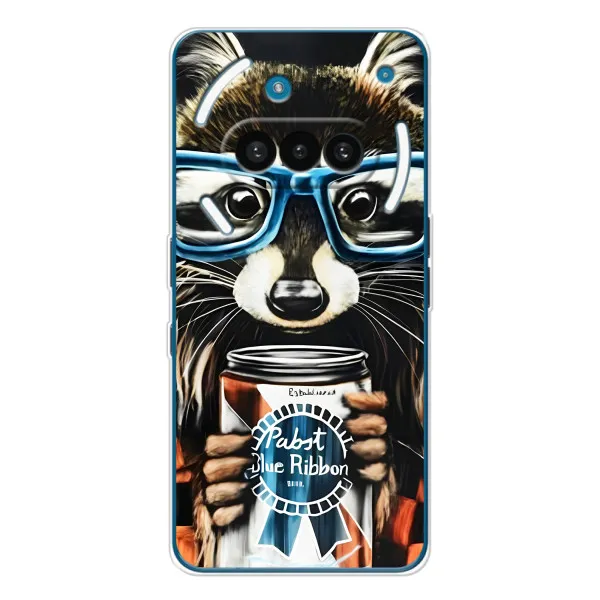 Чехол с принтом «Енот с банкой» для Nothing Phone (3a)