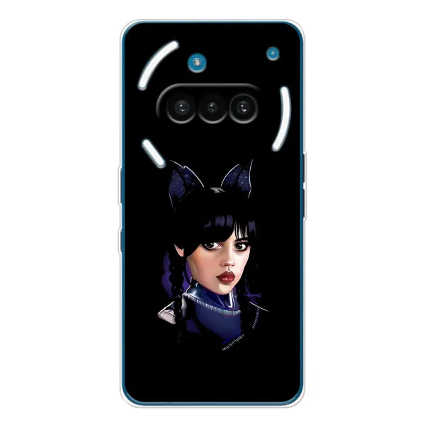 Чехол с принтом «серьезная Уэнздей» для Nothing Phone (3a)