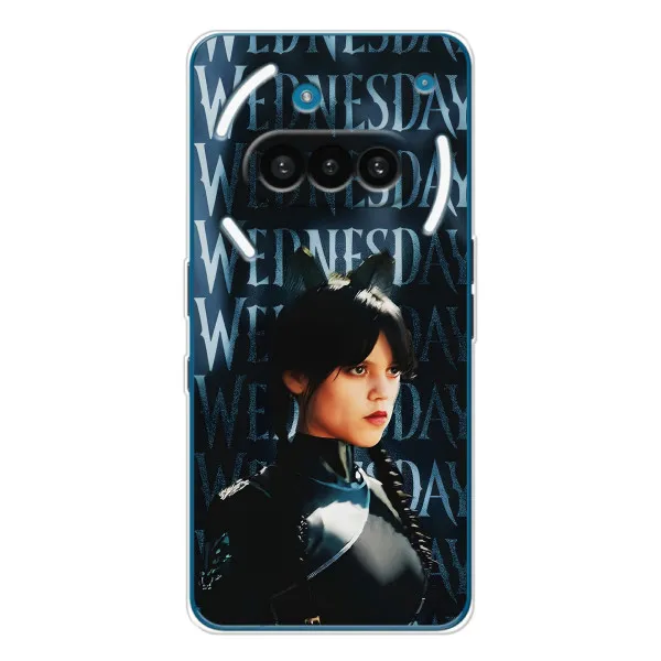 Чехол с принтом «Уэнздей кошка» для Nothing Phone (3a)