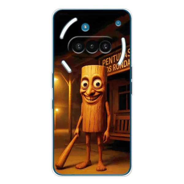 Чехол с принтом «Тунг тунг сахур» для Nothing Phone (3a) Чехол с принтом «Тунг тунг сахур» для Nothing Phone (3a)