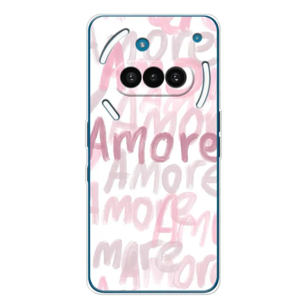 Чехол с принтом «Аморе любовь» для Nothing Phone (3a)