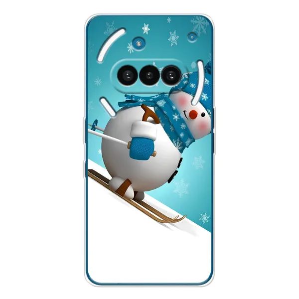 Чохол з принтом «Сніговик на лижах» для Nothing Phone (3a)