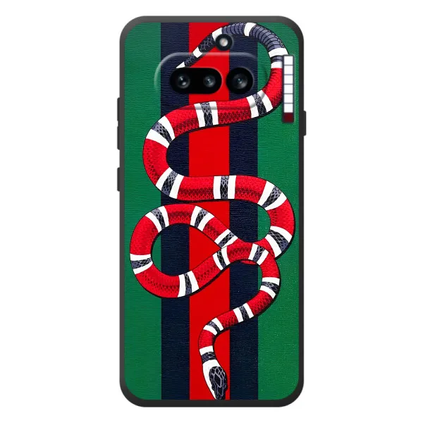 Чехол с принтом «Gucci змия» для Nothing Phone (4a) Чехол с принтом «Gucci змия» для Nothing Phone (4a)