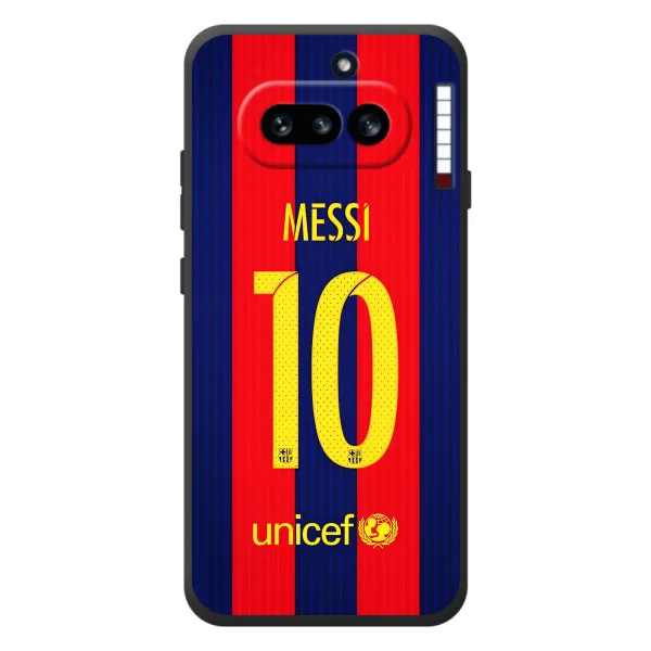 Чехол с принтом «Messi Barca 10» для Nothing Phone (4a)