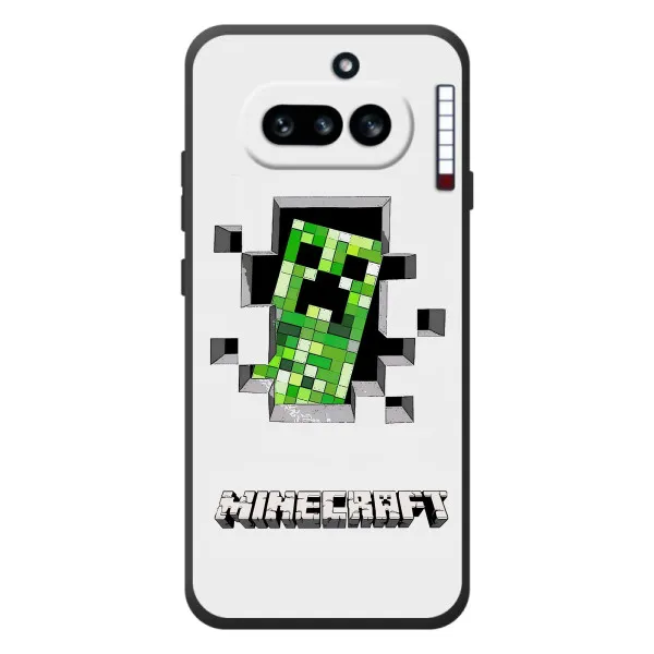 Чехол с принтом «крипер Майнкрафт» для Nothing Phone (4a)