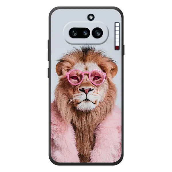 Чехол с принтом «Лев в очках» для Nothing Phone (4a)