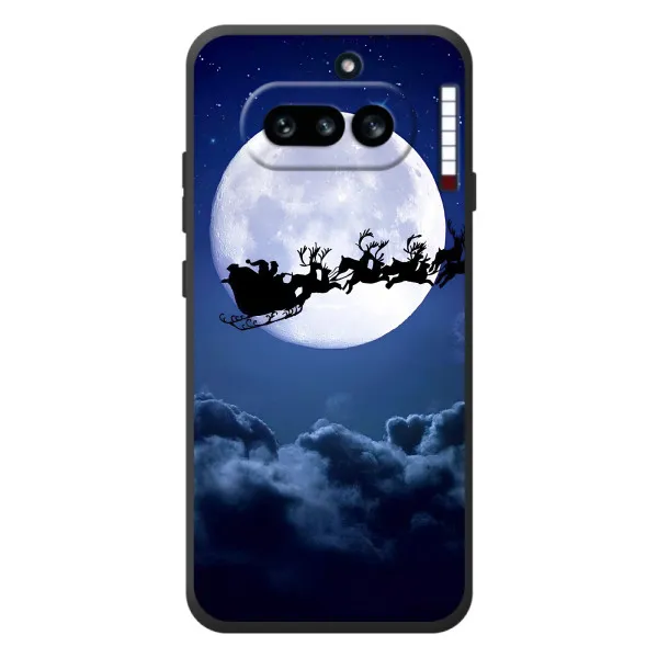 Чехол с принтом «Санта - луна» для Nothing Phone (4a)