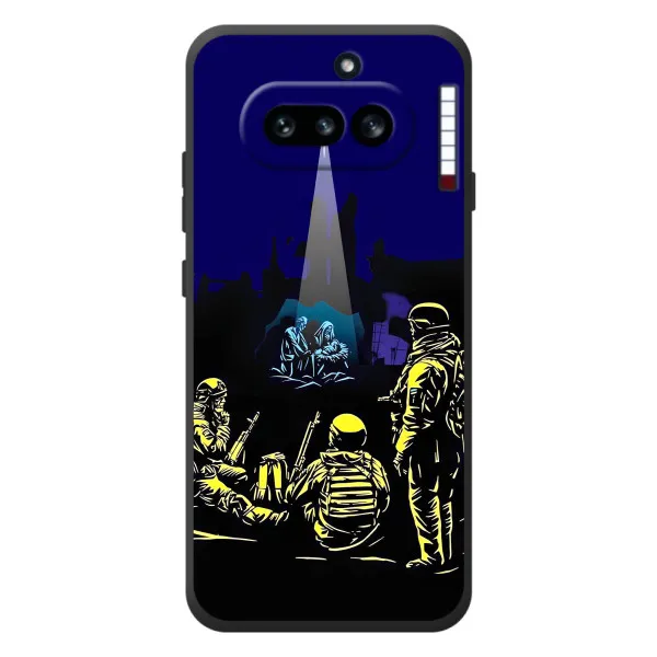 Чехол с принтом «Рождество в Украине» для Nothing Phone (4a)
