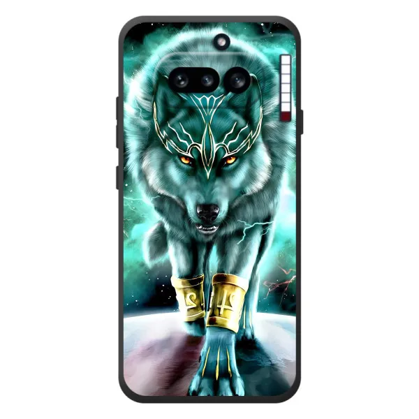 Чехол с принтом «Яркий волк» для Nothing Phone (4a)