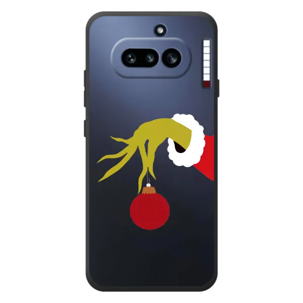 Чехол с принтом «Гринч с игрушкой» для Nothing Phone (4a) Чехол с принтом «Гринч с игрушкой» для Nothing Phone (4a)