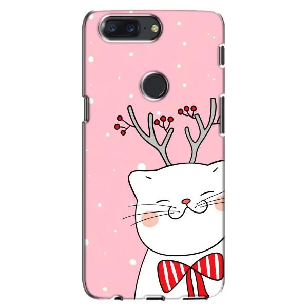 Чехол с принтом «Зимний кот» для OnePlus 5T