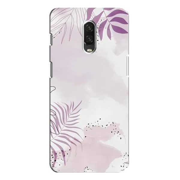 Чехол с принтом «Фиолетовые листья» для OnePlus 6T