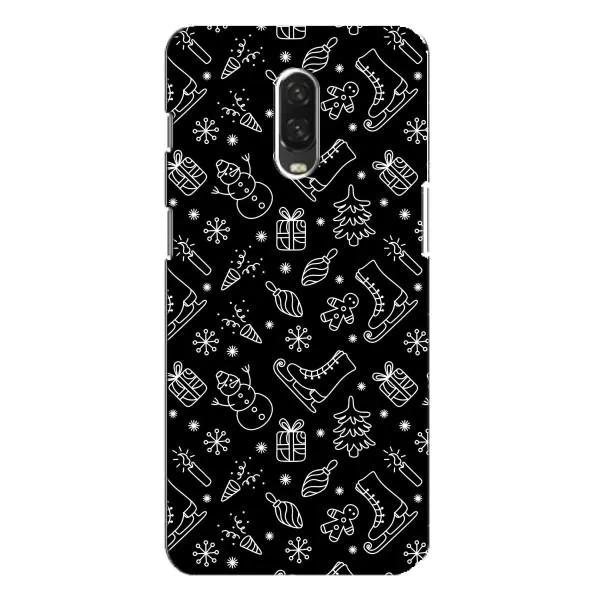 Чехол с принтом «Новогодний фон» для OnePlus 6T