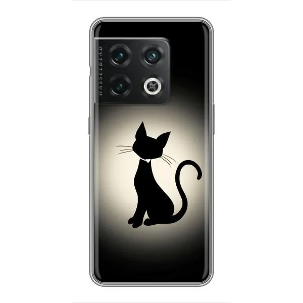 Чехол с принтом «Силуэт котика» для OnePlus 10 Pro