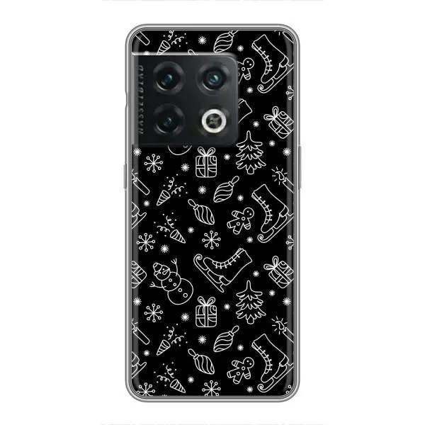Чехол с принтом «Новогодний фон» для OnePlus 10 Pro