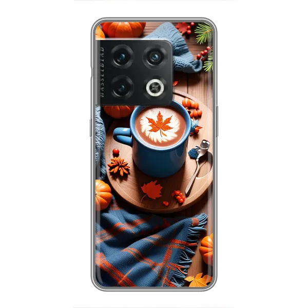 Чехол с принтом «Кофе и тыковки» для OnePlus 10 Pro