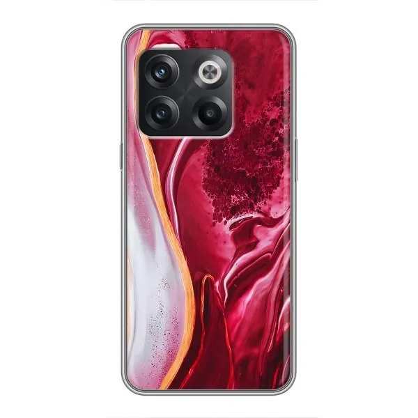 Чехол с принтом «Мрамор красный» для OnePlus 10T Чехол с принтом «Мрамор красный» для OnePlus 10T