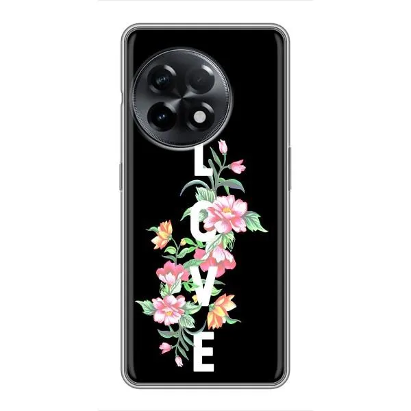 Чехол с принтом «Цветы LOVE» для OnePlus 11 Pro Чехол с принтом «Цветы LOVE» для OnePlus 11 Pro