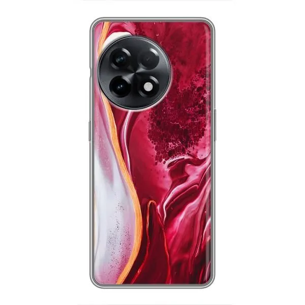 Чехол с принтом «Мрамор красный» для OnePlus 11 Pro