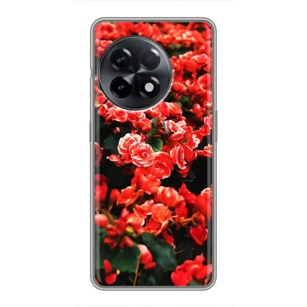 Чехол с принтом «Цветы красные» для OnePlus 11