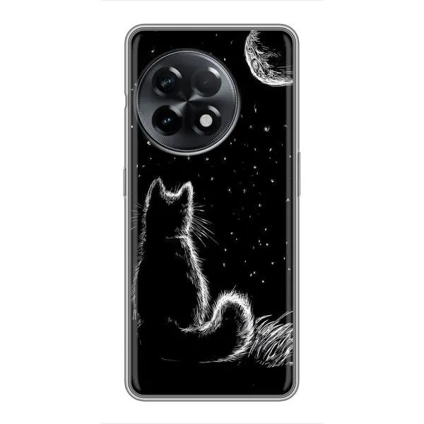 Чехол с принтом «Котик и луна» для OnePlus 11