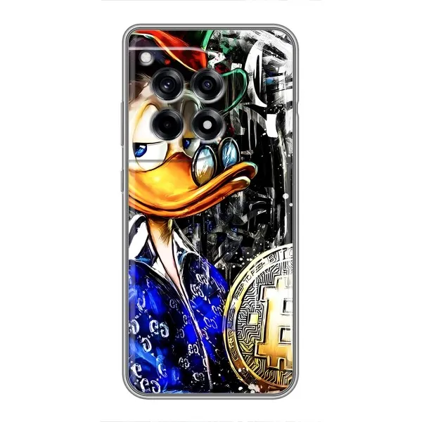 Чехол с принтом «Биткойн Скрудж» для OnePlus 12 Pro