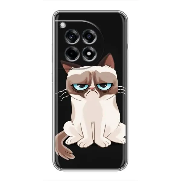 Чехол с принтом «Грустный кот» для OnePlus 12 Pro