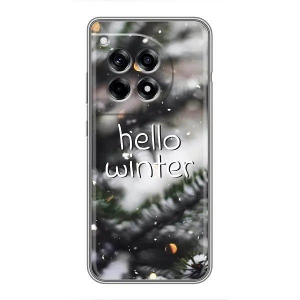 Чехол с принтом «Hello winter» для OnePlus 12 Pro
