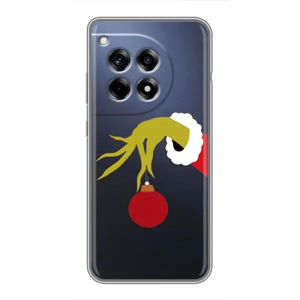 Чехол с принтом «Гринч с игрушкой» для OnePlus 12 Pro