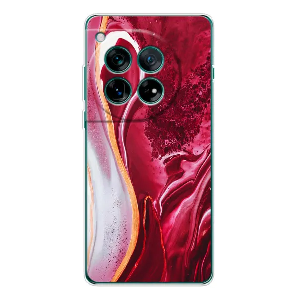 Чехол с принтом «Мрамор красный» для OnePlus 12 Чехол с принтом «Мрамор красный» для OnePlus 12