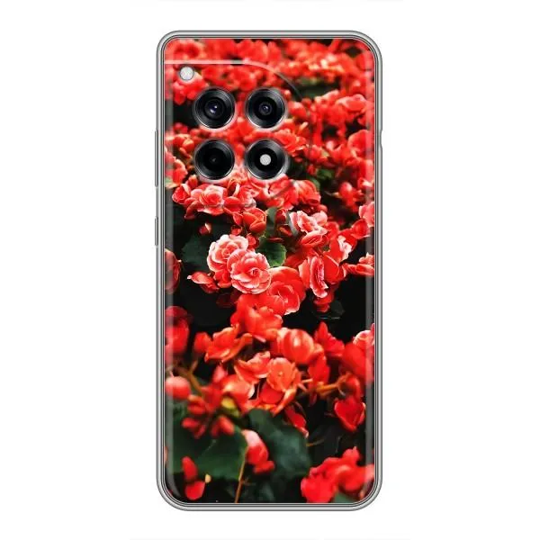 Чехол с принтом «Цветы красные» для OnePlus 12R