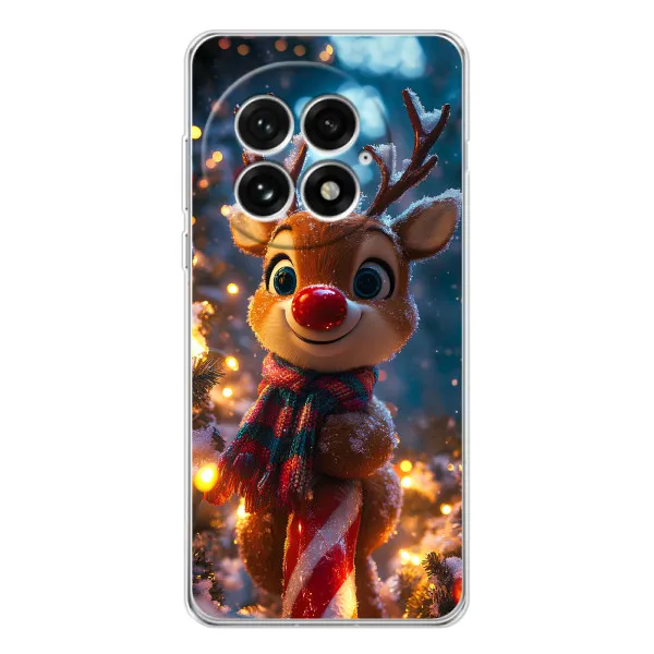 Чехол с принтом «Олень с шарфом» для OnePlus 13 Чехол с принтом «Олень с шарфом» для OnePlus 13
