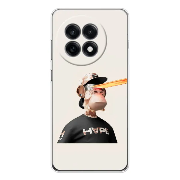 Чехол с принтом «обезьяна NFT в очках» для OnePlus 13R