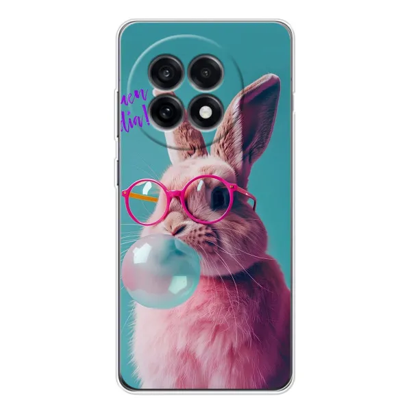Чехол с принтом «Кролик в очках» для OnePlus 13R