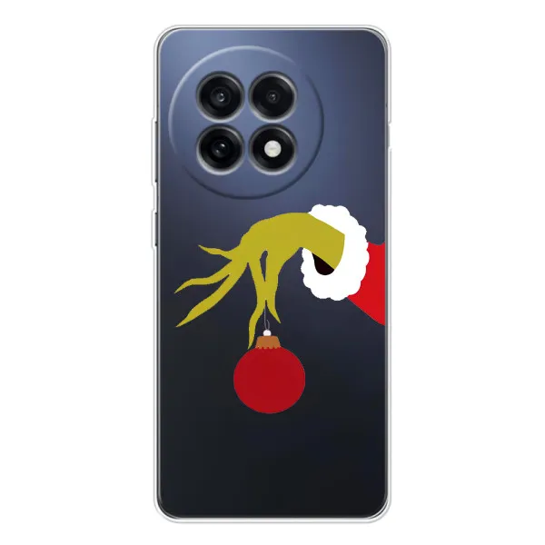 Чохол з принтом «Грінч з іграшкою» для OnePlus 13R Чохол з принтом «Грінч з іграшкою» для OnePlus 13R
