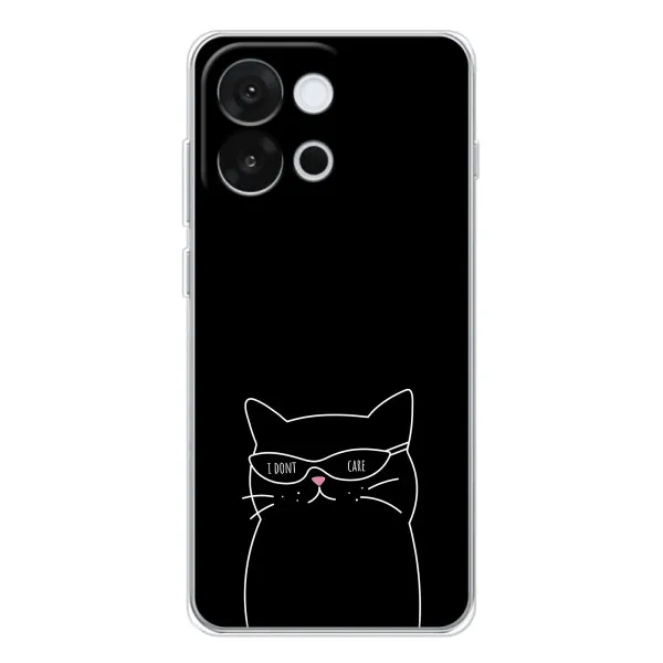 Чехол с принтом «Равнодушный кот» для OnePlus 13T