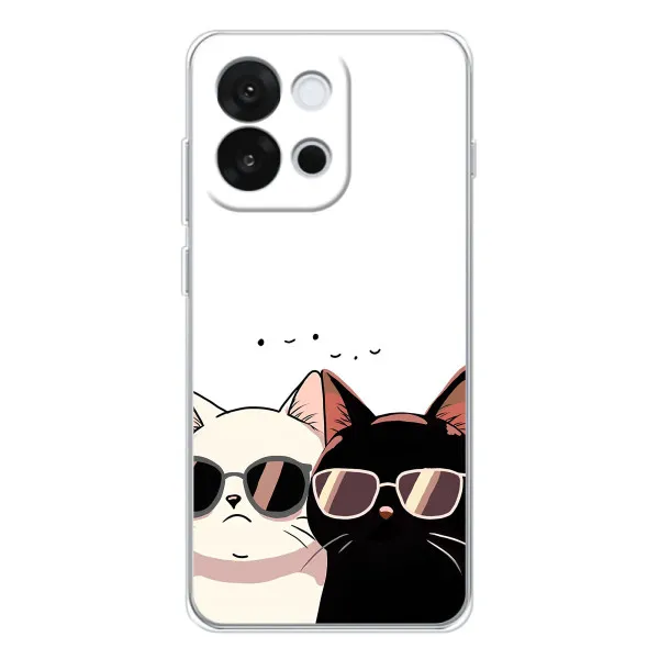 Чехол с принтом «Коты в очках» для OnePlus 13T