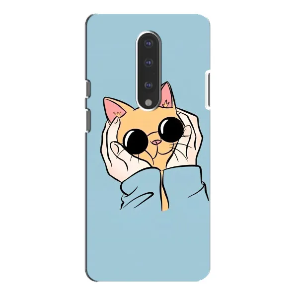 Чехол с принтом «Котик в очках» для OnePlus 7 Pro