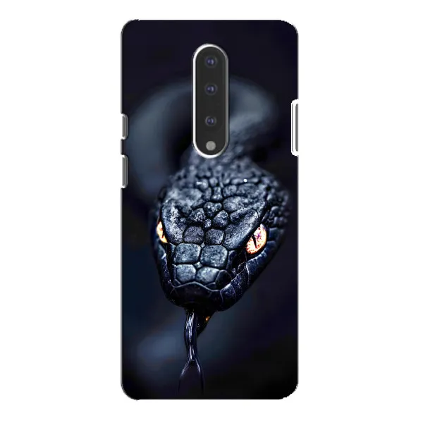 Чехол с принтом «Черная змея» для OnePlus 7 Pro
