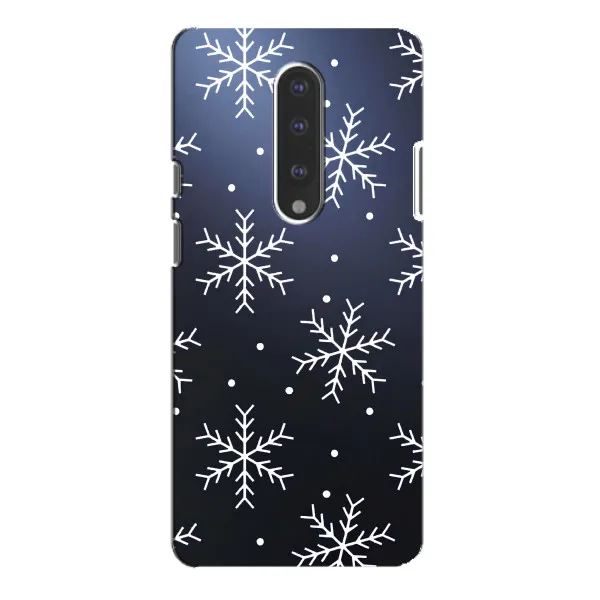 Чехол с принтом «Белые снежинки» для OnePlus 7 Pro